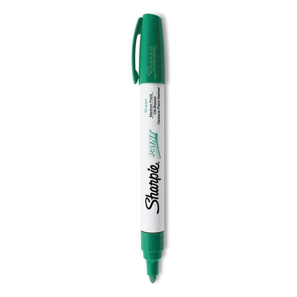 Permanent Paint Marker, Medium Bullet Tip, Green [SKU: SAN35552]