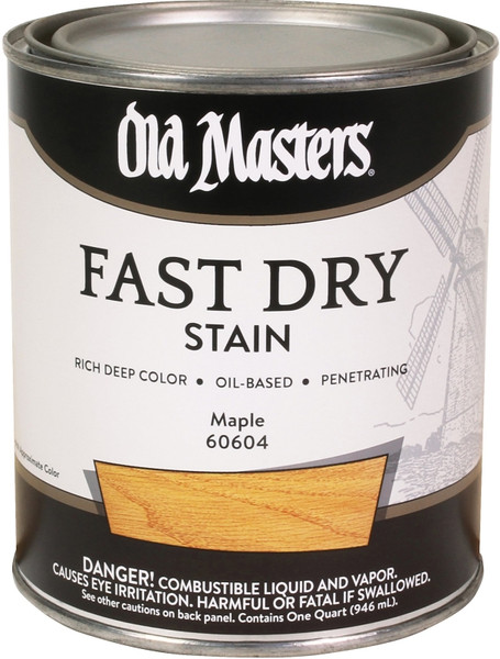 Old Masters 60604 Fast Dry Stain, Maple, Liquid, 1 qt [SKU: ORG1114552]