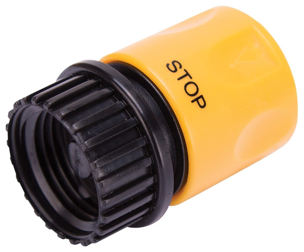 Landscapers Select GC520 Hose Connector, 3/4 in, Female, Plastic, Yellow and Black [SKU: ORG8442451]