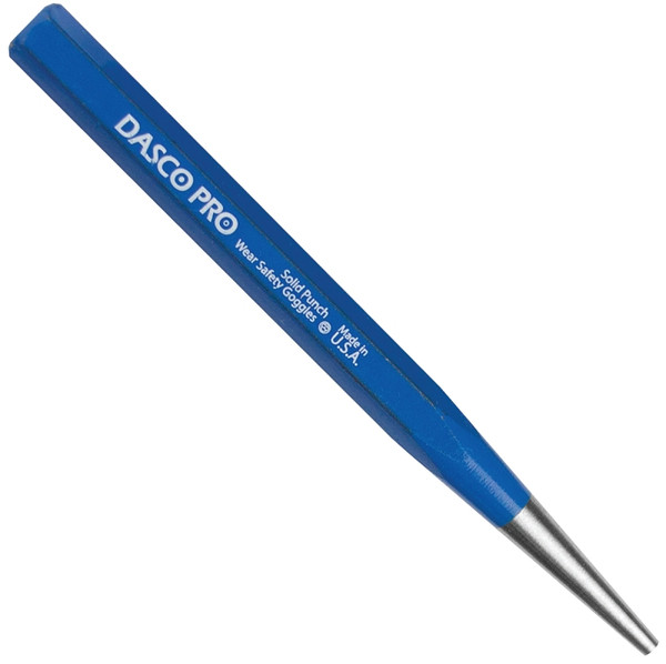 DASCO PRO 564-0 Solid Punch, 1/8 in Tip, 5 in L, HCS [SKU: ORG6472872]