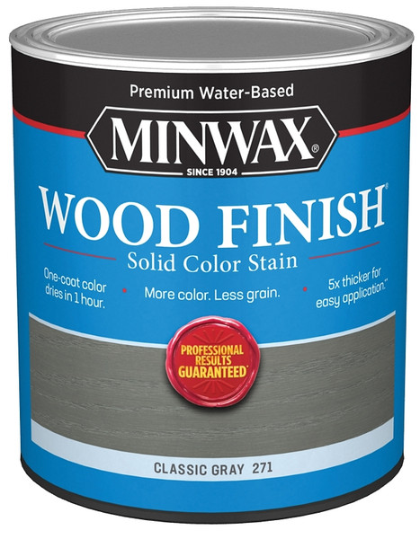 Minwax 108210000 Interior Wood Stain, Solid Stain, Classic Gray, Liquid, 32 fl-oz [SKU: ORG8268617]