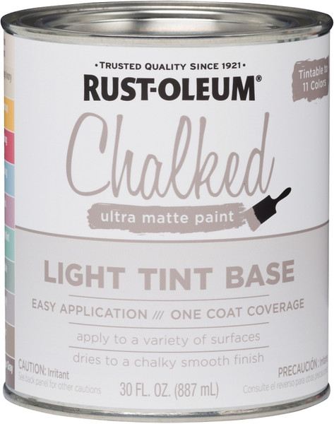 RUST-OLEUM Chalked 287688 Chalky Paint, Chalked/Ultra Matte, 30 oz, Quart [SKU: ORG7055833]