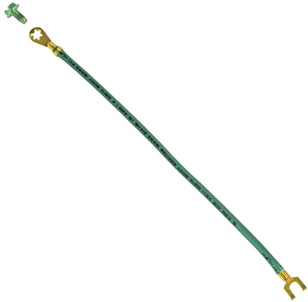 GB GGP-1502 Grounding Pigtail, 12 AWG Wire, Copper, Green [SKU: ORG6109904]
