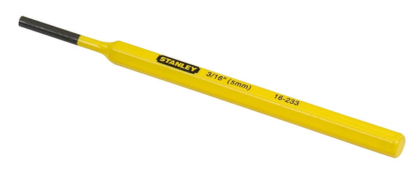 STANLEY 16-233 Pin Punch, 3/16 in Tip, 6 in L, 1/4 in Dia Shank, Hex Shank, Chrome Vanadium Steel [SKU: ORG3855632]
