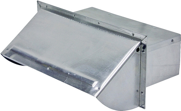 Lambro 106R Wall Cap, Aluminum, For: 10 x 3-1/4 in Hoods [SKU: ORG6753511]