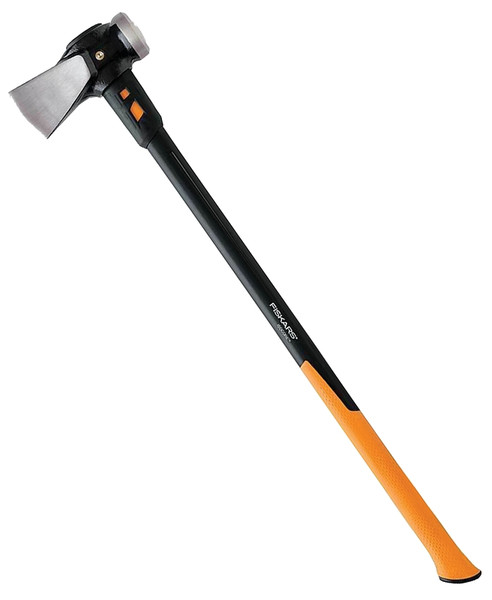 FISKARS IsoCore 751110-1001 Wood Splitting Maul, Premium Head, 128 oz Head, Steel Head, Wood Handle, 36 in OAL [SKU: ORG9181165]