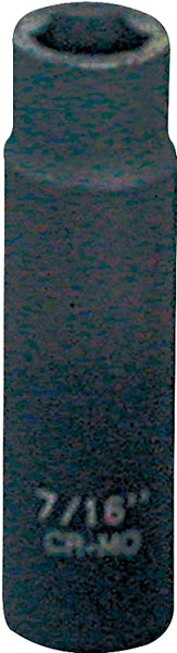 Vulcan Deep Impact Socket, 7/16 in Socket, Black Phosphate [SKU: ORG3591351]