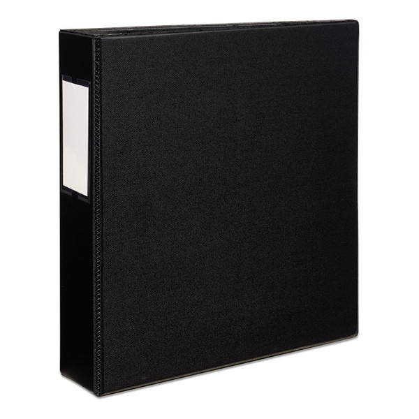 Durable Non-View Binder with DuraHinge and EZD Rings, 3 Rings, 2" Capacity, 11 x 8.5, Black, (8502) [SKU: AVE08502]