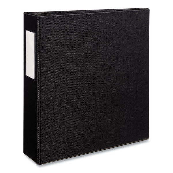 Durable Non-View Binder with DuraHinge and EZD Rings, 3 Rings, 3" Capacity, 11 x 8.5, Black, (8702) [SKU: AVE08702]