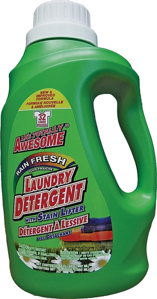 LA's TOTALLY AWESOME 232 Laundry Detergent, 64 oz, Liquid, Rain Fresh [SKU: ORG9988288]