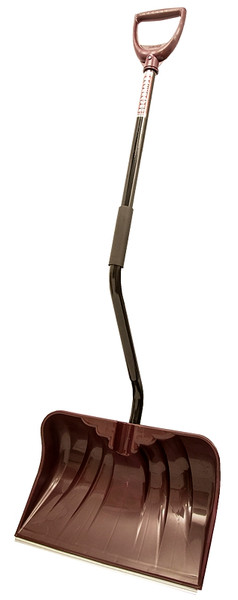 RUGG 36PBSW-S Snow Shovel, 20 in W Blade, Combo Blade, Polyethylene Blade, Steel Handle, Merlot [SKU: ORG5847462]