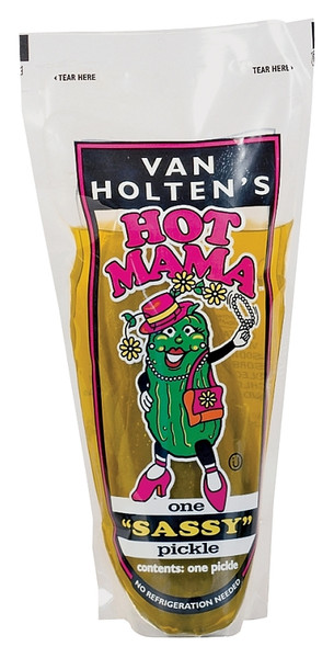 Van Holtens Hot Mama Series HOTP12 Jumbo Pickle, 13.2 oz Pouch [SKU: ORG7338114]