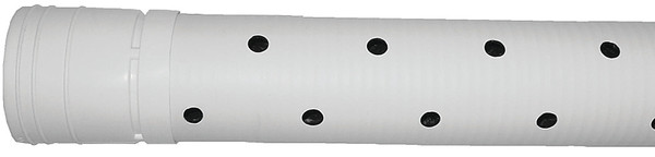 ADS 3520010 Triple-Wall Pipe, 3 in, 10 ft L, Bell x Spigot, White [SKU: ORG4862199]