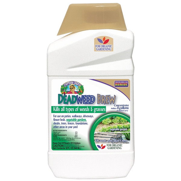 Bonide Captain Jack's 2601 Concentrated Deadweed Brew, Liquid, Clear/Yellow, 1 qt [SKU: ORG7424625]