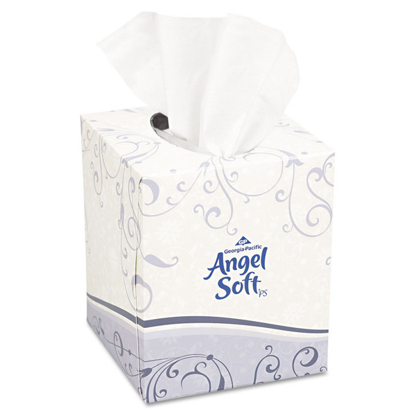 Premium Facial Tissue, 2-Ply, White, Cube Box, 96 Sheets/Box [SKU: GPC46580BX]