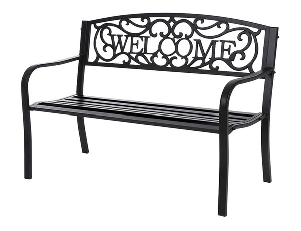 Seasonal Trends XG-204N Essentials Welcome Park Bench, Steel Seat/Frame [SKU: ORG0833210]
