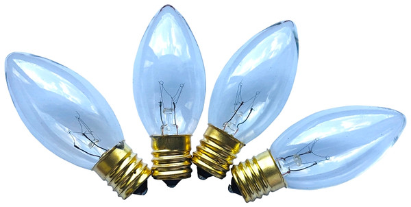 Hometown Holidays 16520 Light Bulb, 7 W, Intermediate Lamp Base, Incandescent Lamp, Clear Light, 3000 hr Average Life [SKU: ORG8573081]