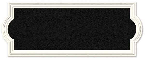 HY-KO AK-461 Address Plaque, Rectangular, Plastic, Off-White [SKU: ORG1140946]