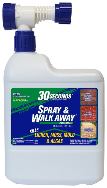 30 SECONDS 64SAWA Spray and Walk Away Concrete, 64 oz, Liquid, Characteristic, Pale Yellow [SKU: ORG4802617]