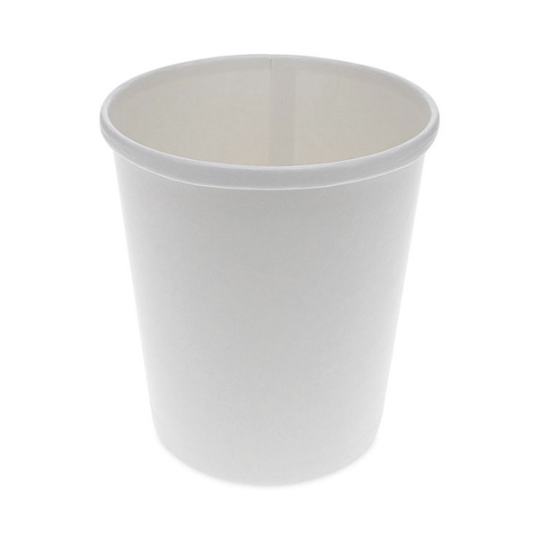 Paper Round Food Container, 32 oz, 5.13" Diameter x 4.5"h, White, 500/Carton [SKU: PCTD32RB]