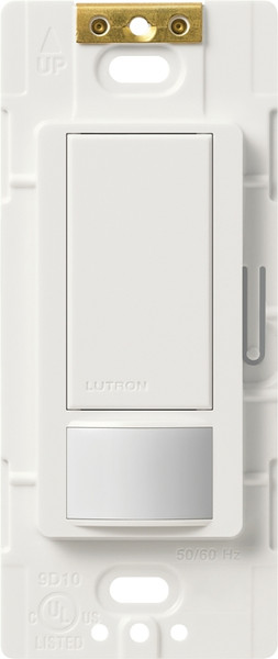 Lutron Maestro MS-OPS2H-WH Sensor Switch, 2 A, 120 V, 1 -Pole, Motion Sensor, 180 deg Sensing, 30 ft Sensing [SKU: ORG6396550]