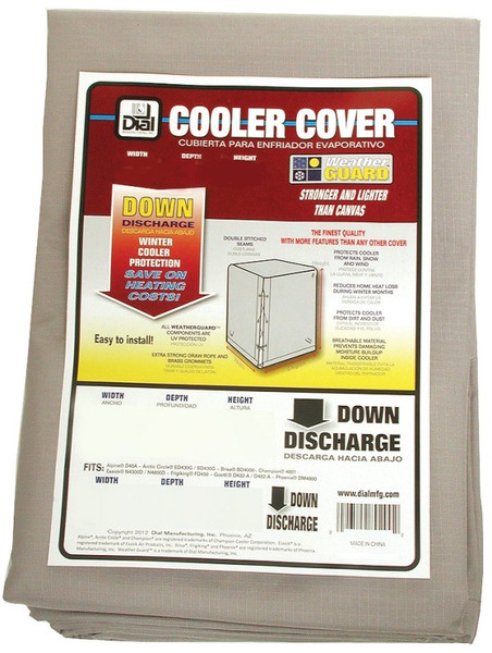 Dial 8950 Evaporative Cooler Cover, 40 in W, 40 in D, 45 in H, Polyester [SKU: ORG1945989]