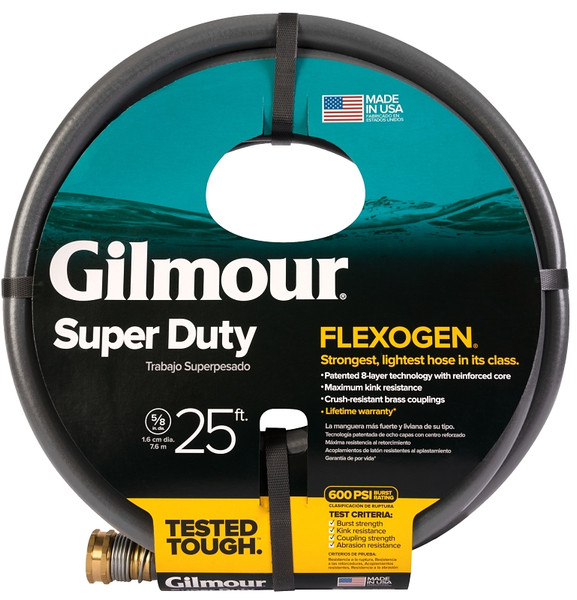 Gilmour 874251-1001 Garden Hose, 25 ft L, Gray [SKU: ORG6535397]