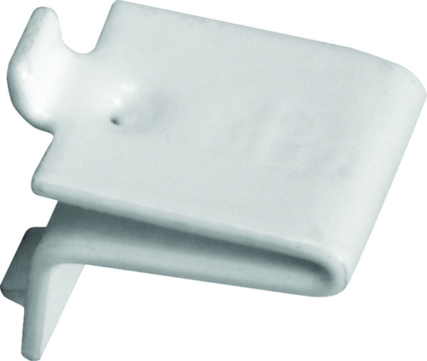 Knape & Vogt 256S P WH Adjustable Pilaster Shelf Support Clip, Steel, White, Mortise Mounting [SKU: ORG6942346]