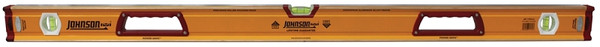 Johnson 1717-4800 Box Level, 48 in L, 3-Vial, Non-Magnetic, Aluminum, Yellow [SKU: ORG7117765]
