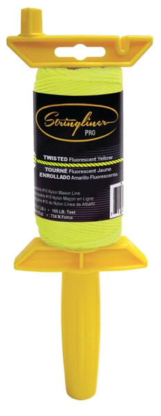 Stringliner 25012 Line Reel, 135 ft L Line, Fluorescent Yellow Line [SKU: ORG0855643]