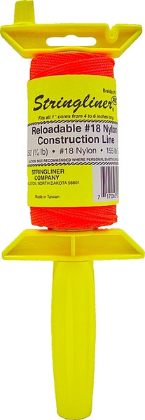 Stringliner 25159 Line Reel, 250 ft L Line, Fluorescent Orange Line [SKU: ORG8423428]