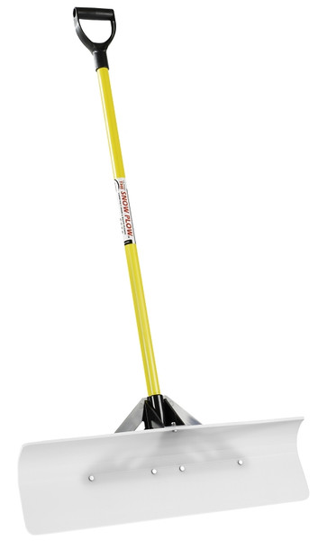 THE SNOWPLOW 50530 Snow Pusher, 30 in W Blade, UHMW Polyethylene Blade, Fiberglass Handle, D-Grip Handle, 43 in L Handle [SKU: ORG9244955]