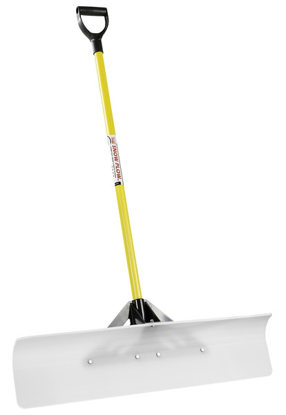 THE SNOWPLOW 50536 Snow Pusher, 36 in W Blade, UHMW Polyethylene Blade, Fiberglass Handle, D-Grip Handle, 43 in L Handle [SKU: ORG9244963]