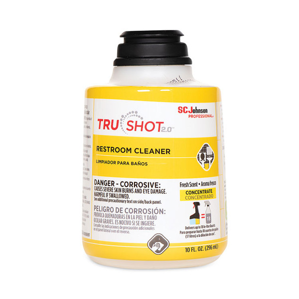 TruShot 2.0 Restroom Cleaner, Clean Fresh Scent, 10 oz Cartridge, 4/Carton [SKU: SJN315384]