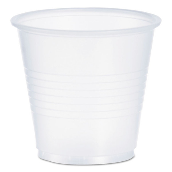 High-Impact Polystyrene Cold Cups, 3.5 oz, Translucent, 100/Pack [SKU: DCCY35PK]