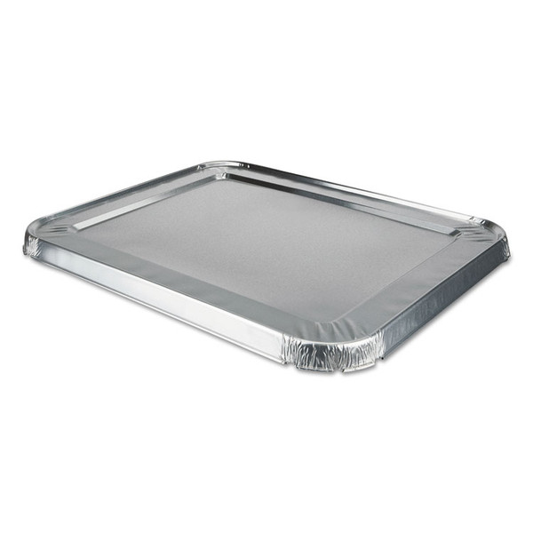 Aluminum Steam Table Lids, Fits Rolled Edge Half-Size Pan, 10.56 x 13 x 0.63, 100/Carton [SKU: DPK8200CRL]
