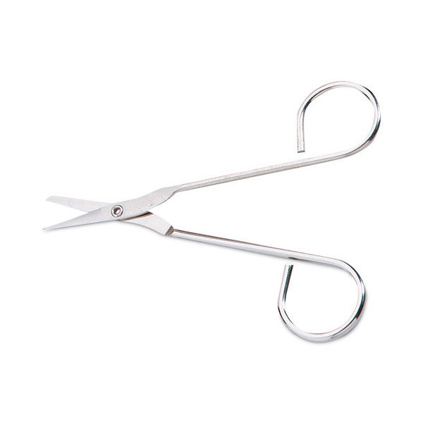 Scissors, Pointed Tip, 4.5" Long, Nickel Straight Handle [SKU: FAOFAE6004]