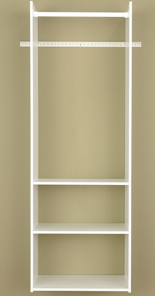 Easy Track RV1472 Tower Closet, 5/8 in W, 72 in H, 3-Shelf [SKU: ORG3014289]