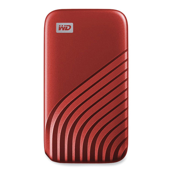 MY PASSPORT External Solid State Drive, 1 TB, USB 3.2, Red [SKU: WDCAGF0010BRD]
