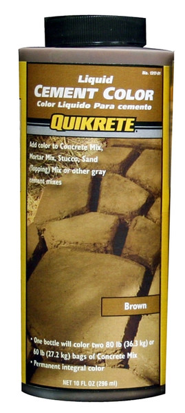 Quikrete 131701 Cement Colorant, Brown, Liquid, 10 oz Bottle [SKU: ORG6211155]