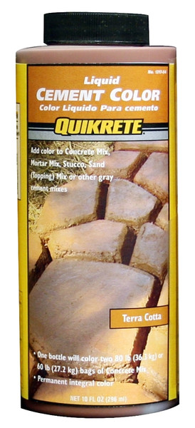 Quikrete 131704 Cement Colorant, Terra Cotta, Liquid, 10 oz Bottle [SKU: ORG6912414]