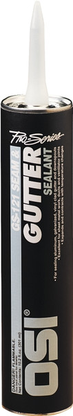 OSI GS121 Series 1939849 Gutter and Seam Sealant, Gray, Liquid, 10 oz Cartridge [SKU: ORG6597439]
