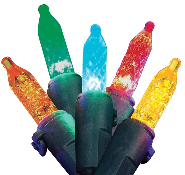 Hometown Holidays W11N0410 Mini LED Lights, Mini/Christmas, 120 V, 2.4 W, 35-Lamp, LED Lamp, Multi-Color Lamp, 12 ft L [SKU: ORG4800157]