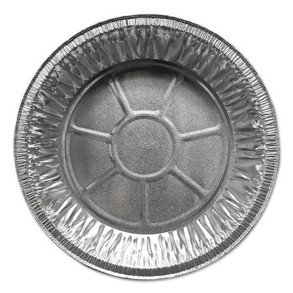 Aluminum Pie Pans, Medium, 27.6 oz, 9" Diameter x 1"h, Silver, 500/Carton [SKU: DPK200030]