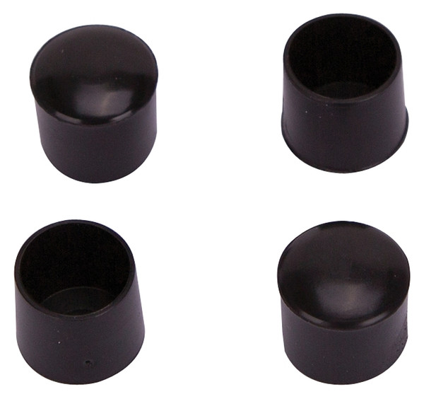 ProSource FE-50602-PS Furniture Leg Tip, Round, Plastic, Black, 5/8 in Dia, 5/8 in H [SKU: ORG3702495]