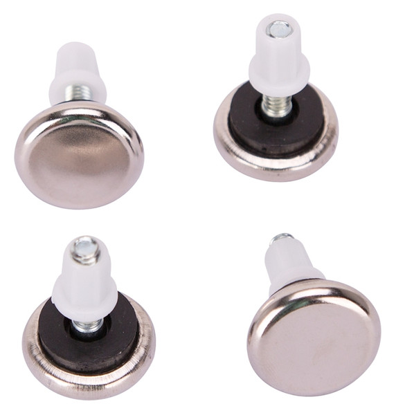 ProSource FE-S506-PS Furniture Glide, Plastic/Steel, Silver, Nickel Plated, 1-1/16 x 1-1/16 x 1-7/16 in Dimensions [SKU: ORG3127172]