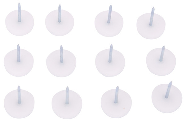 ProSource FE-50302-PS Furniture Glide, Plastic, White, White, 3/4 x 3/4 x 15/16 in Dimensions [SKU: ORG3048675]