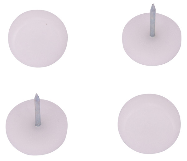 ProSource FE-S514-PS Furniture Glide, Plastic, White, White, 7/8 x 7/8 x 15/16 in Dimensions [SKU: ORG3052131]