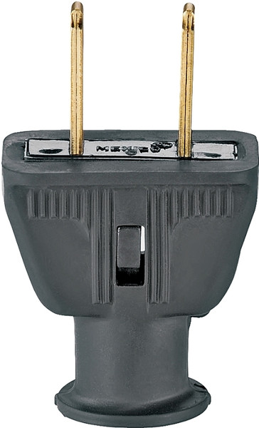 Eaton Wiring Devices 183BK-BOX Electrical Plug, 2 -Pole, 15 A, 125 V, NEMA: NEMA 5-15, Black [SKU: ORG4169215]