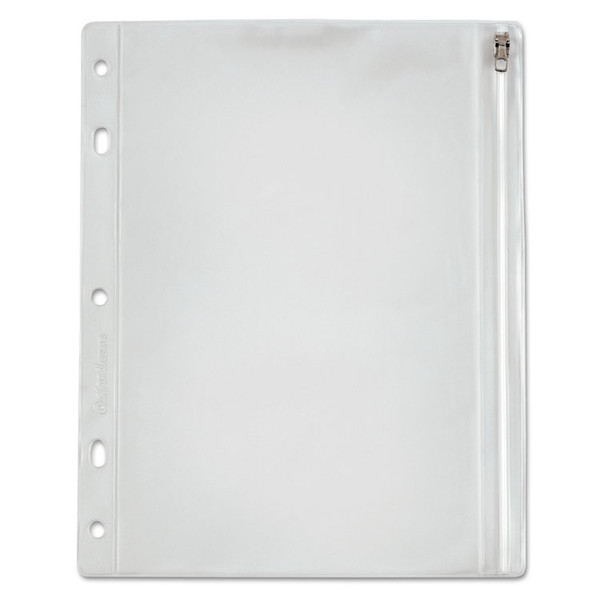 Zippered Ring Binder Pocket, 10.5 x 8, Clear [SKU: OXF68504]